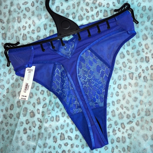 Ann Summers | NWT | "High Waisted Roulette" thong - cobalt - Picture 4 of 6